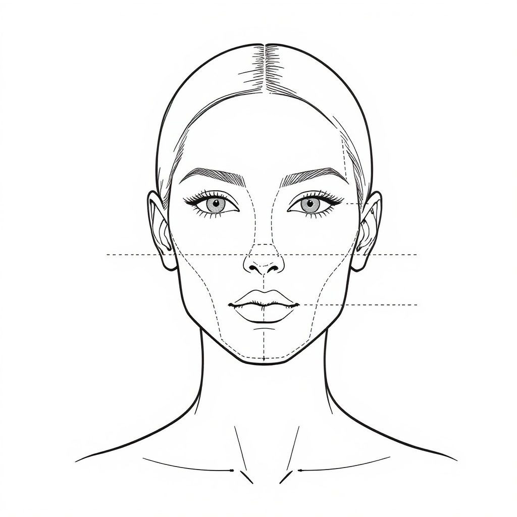Oblong face shape